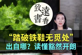 俗话说：“踏破铁鞋无觅处”竟出自这首诗，读懂豁然开朗！视频封面