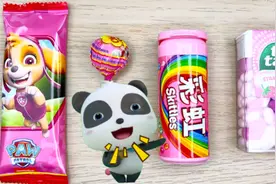 宝宝巴士试吃彩虹棒棒糖，希望你吃完糖会开心，不再伤心，对不起