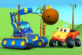 儿童汽车玩具：小汽车落水情况危急，超级卡车海边展开救援！视频封面