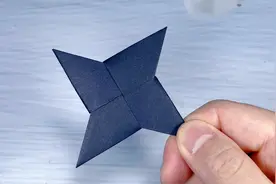 折纸飞镖教程，一张正方形纸折回旋飞镖，创意手工制作视频封面
