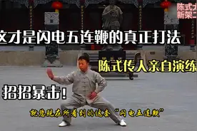 这才是闪电五连鞭的真正打法，陈式传人亲自演练，招招暴击！视频封面