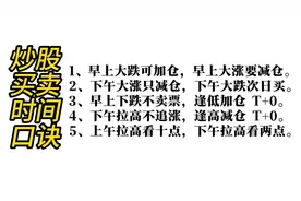 股票买卖时间口诀，一定要深深印在脑海里，懂不@胡锡进视频封面