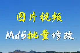 视频图片md5批量快速修改教程视频封面