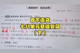 四下语文王朝霞七八单元基础归类复习（下）