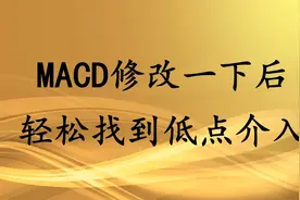 真没有想到，MACD参数修改一下后，轻松找到低点介入！视频封面