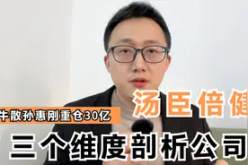 牛散孙惠刚重仓12亿汤臣倍健，三个维度剖析公司潜力视频封面