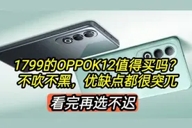 1799的OPPOK12值得买吗？不吹不黑，优缺点都很突兀，看完不踩坑视频封面