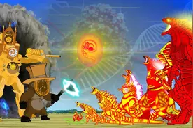 小金刚化为时钟怪兽的傀儡，新酱不断进化将其打回原形视频封面