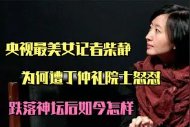 央视最美女记者柴静，遭丁仲礼院士怒怼，千夫所指跌落神坛视频封面