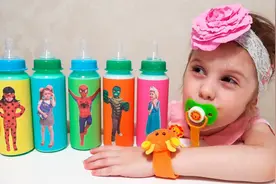 有趣萌娃：五种神奇的魔法饮料，伊娃喝完后变身各种超级英雄！