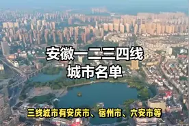 安徽一二三四线城市名单视频封面