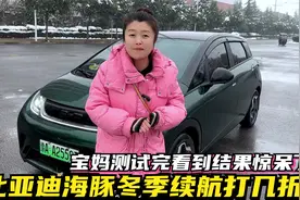 比亚迪海豚冬季续航打几折？宝妈跑120公里测试完看到结果惊呆了视频封面