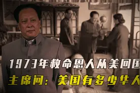 1973年，救命恩人从美回国，毛主席问：美国有多少华人，答两万五视频封面