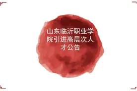 山东临沂职业学院引进高层次人才公告视频封面