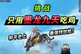 突击手蜜獾：挑战只用墨龙装备吃鸡，和平精英有史以来最强枪皮！