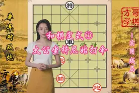 单车对双炮①第1个和棋定式 太公坐椅和尼姑打伞！
