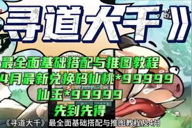 寻道大千基础搭配与推图教程及4月最新兑换码仙桃*9999仙玉*9999视频封面