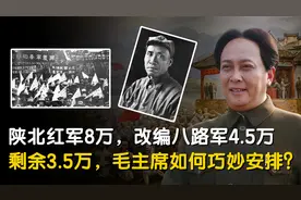 8万红军改编成4.5万八路军，剩余如何处理？主席一招直接扩兵10倍视频封面