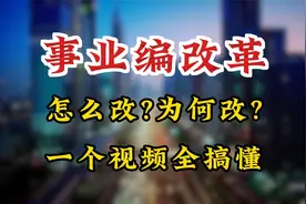 【宸东】十万铁饭碗打破真相！事业编改革，一个视频搞懂视频封面