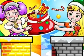 剪纸动画：女孩帮助受伤的圣诞老人送礼物，她能顺利完成任务吗？视频封面