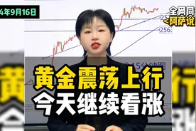 黄金震荡上行，今日继续上涨！视频封面