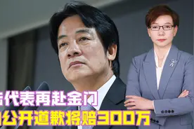 大陆代表再赴金门，岛内公开道歉将赔300万，赖清德或成最大赢家视频封面