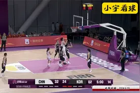 6月29日，U18中国女篮VS韩国！张子宇打疯了！228身高，太无敌视频封面
