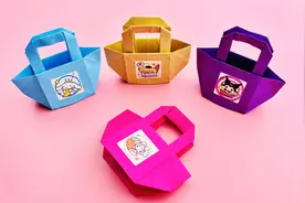 折纸迷你手提袋，DIY漂亮的纸袋，看了就忍不住想学