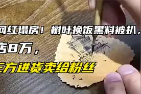 又一网红塌房！树叶换饭黑料被扒，探店8万，第三方进货卖给粉丝视频封面