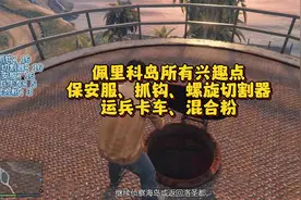 佩里科岛所有兴趣点，保安服，抓钩，螺旋切割器，卡车混合粉