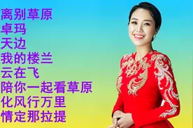 云飞，云朵好听歌曲《离别草原》《卓玛》《天边》《我的楼兰》视频封面