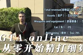 【从头再来第一集】GTAV线上从萌新开始，记录每一笔收入与支出视频封面