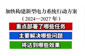 《加快构建新型电力系统行动方案（2024—2027年）》答记者问视频封面