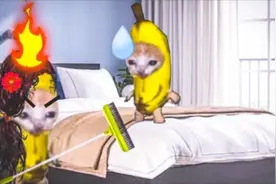 香蕉猫：香蕉猫挑战15天不用手机，结果被苹果猫给套路了！视频封面