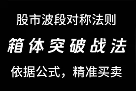 股市波段对称法则——箱体突破战法，依据公式，精准买卖！视频封面