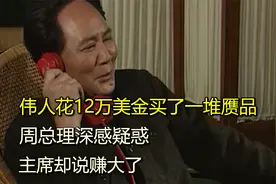 伟人花12万美金买了一堆赝品，周总理深感疑惑，主席却说赚大了视频封面