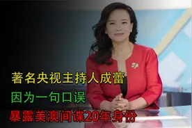 著名央视主持人成蕾，因为一句口误，暴露美澳间谍20年身份视频封面
