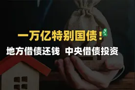 一万亿特别国债！地方借债还钱，中央借债投资视频封面