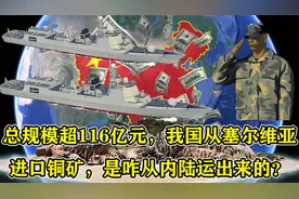 总规模超116亿，我国从塞尔维亚进口铜矿，是咋从内陆运出来的？视频封面