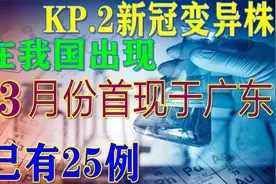 KP.2新冠变异株已在我国出现，今年3月份首现于广东，现已有25例视频封面
