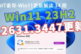 微软杀疯！修复147个安全漏洞！Win11发布22631.3447更新 (补丁包视频封面