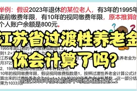 江苏省过渡性养老金你会计算了吗？视频封面