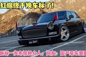 红旗终于换车标了！新标一发布惊艳众人，网友：国产豪车要翻身了