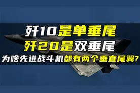 歼10是单垂尾，歼20是双垂尾，为啥先进战斗机都有两个垂直尾翼？