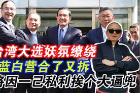 台湾大选妖氛缭绕，蓝白营合了又拆，终将因一己私利挨个大逼兜视频封面