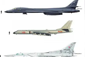 轰6K轰炸机有多大？与主流轰炸机放一起比就明白了，差距一目了然