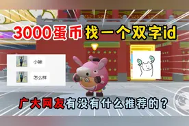 蛋仔派对：3000蛋币找一个双字id，广大网友有没有什么推荐的？