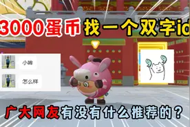 蛋仔派对：3000蛋币找一个双字id，广大网友有没有什么推荐的？
