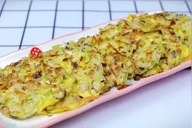 秋天多吃白萝卜，加3个鸡蛋，10分钟就搞定的早餐饼，营养又解馋