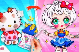 定格动画：爆改破旧的HelloKitty玩偶，修补后的成果比新的还漂亮
